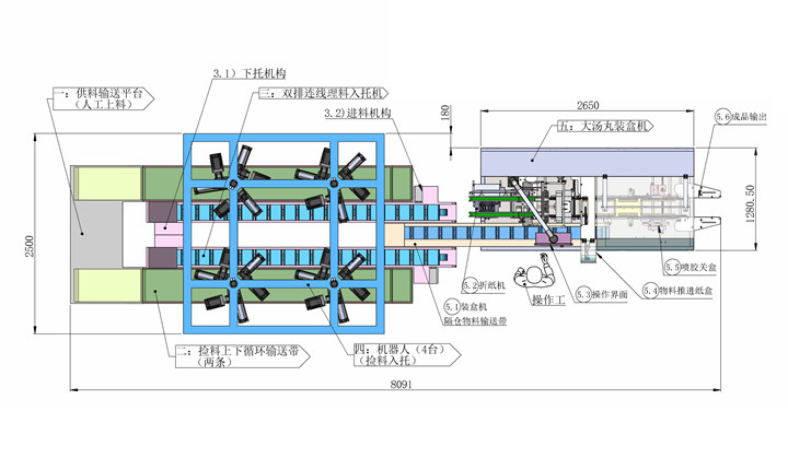 Full-automatic bagging machine for large pills
