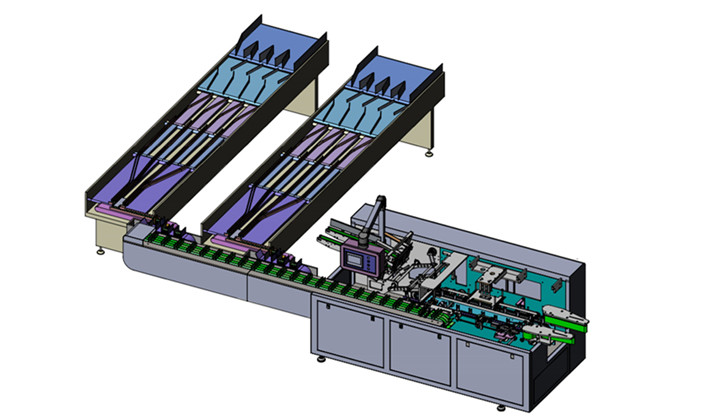 Automatic cartoning machine for tampon